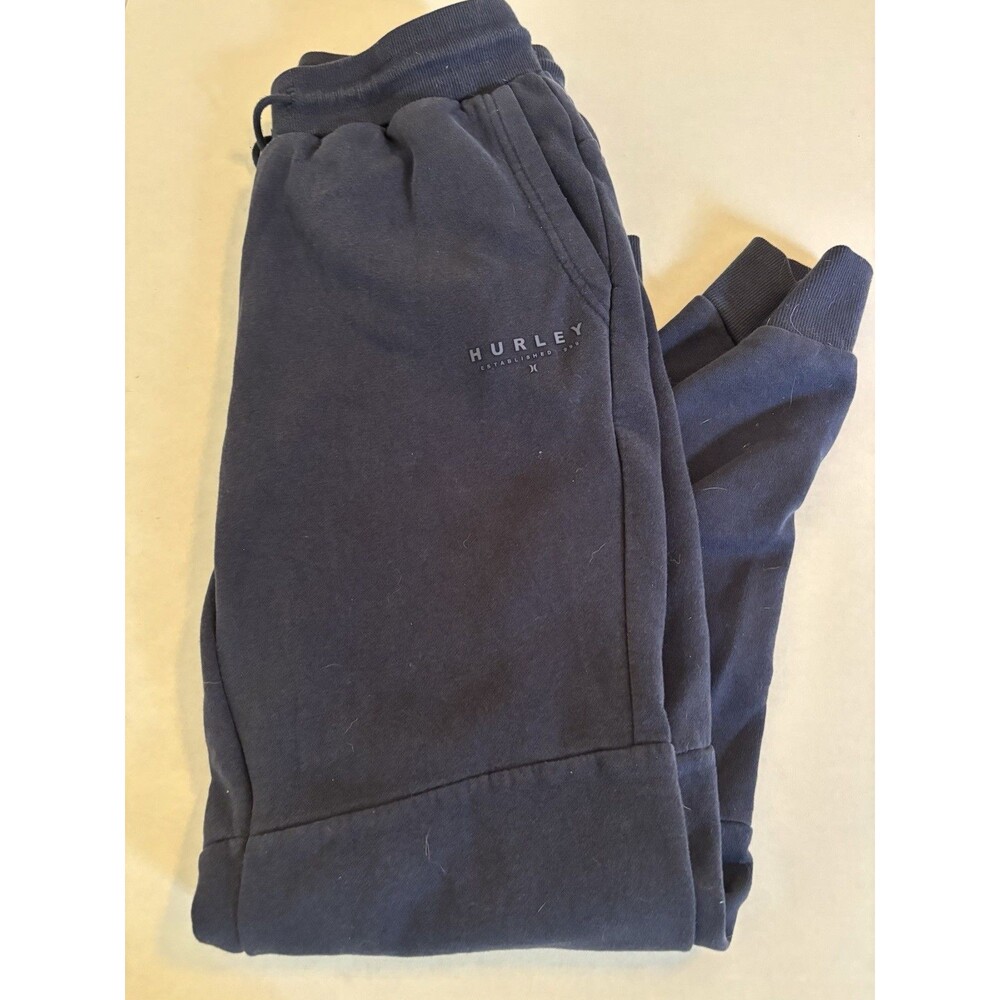 NEW Men's Hurley Pilot Fleece Navy Jogger Pants Sweatpants